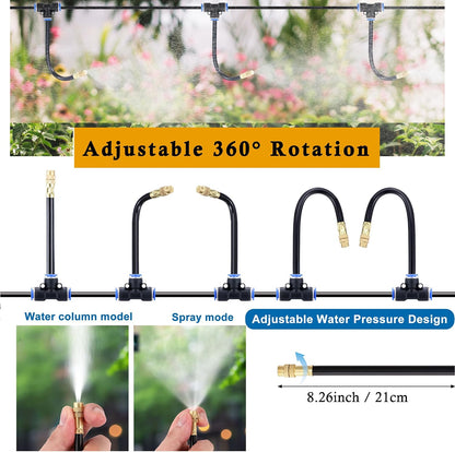 Drip Irrigation Kits Automatic Garden Irrigation System 360° Bending Nozzle
