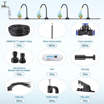 Drip Irrigation Kits Automatic Garden Irrigation System 360° Bending Nozzle