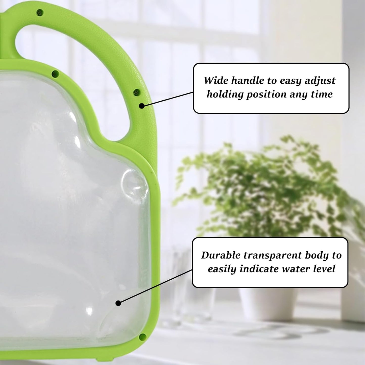 1.5 Gallon Purple Clear Plastic Foldable Garden Watering Can