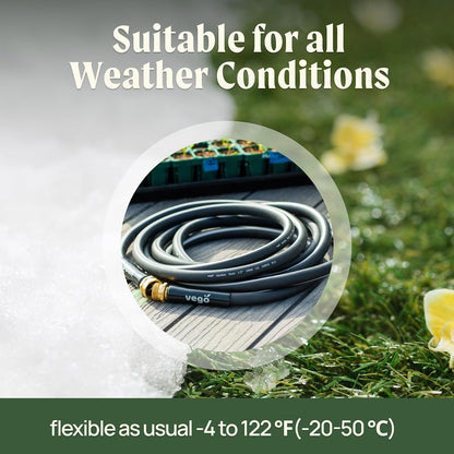 Leader Hose 6ft with Brass Thread and Swivel Grip Sleeve, 1/2" Leader Garden Water Hose with Male to Female Fittings for Garden & Yard