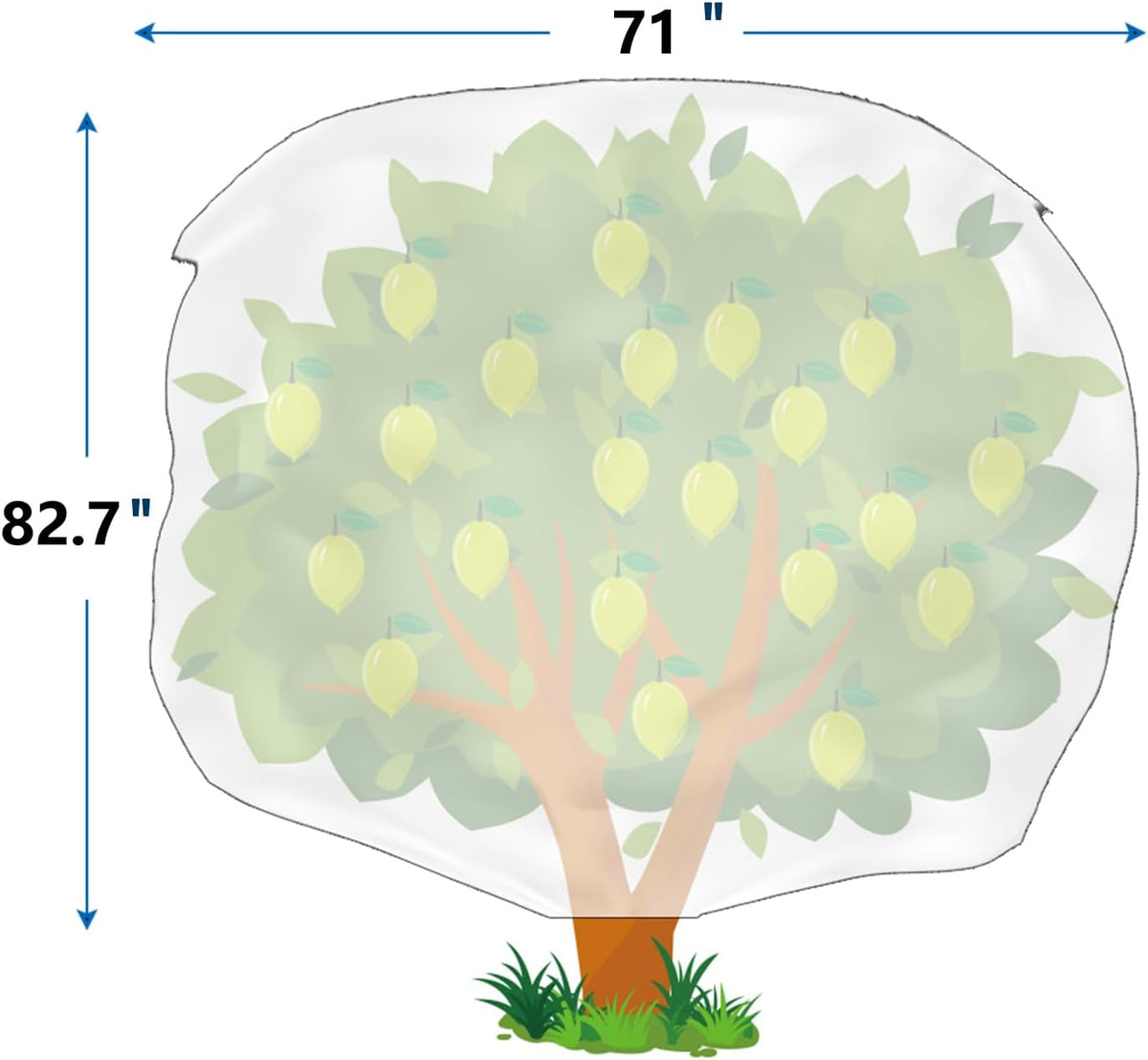 Plant Covers Freeze Protection, 4 Pack Frost Covers with Zipper Drawstring (23.6" x 31.5") Plant Protection Cover Bags for Outdoor Winter Frost Cold Weather Shrubs Trees Jacket Covers(Green)