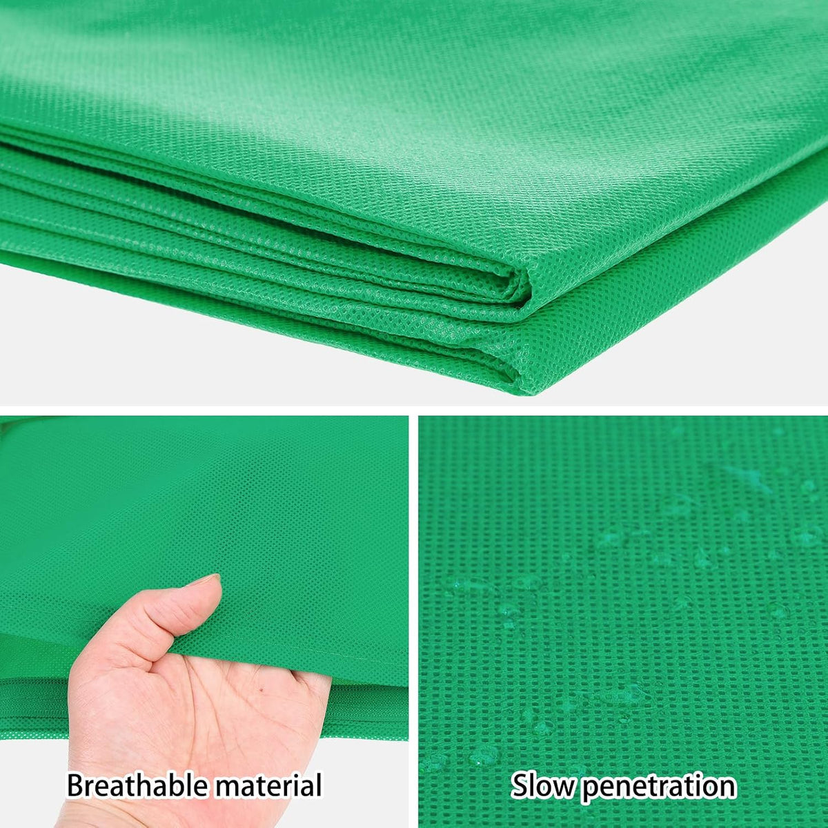 Plant Covers Freeze Protection, 4 Pack Frost Covers with Zipper Drawstring (23.6" x 31.5") Plant Protection Cover Bags for Outdoor Winter Frost Cold Weather Shrubs Trees Jacket Covers(Green)