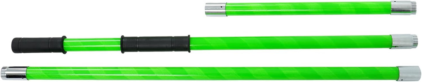 30FT Extendable Pole Saw, Manual Branch Trimmer with Long Handle, Manuals Tree Pruning Saws Band Scissors, 9 Knots Yellow