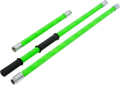 30FT Extendable Pole Saw, Manual Branch Trimmer with Long Handle, Manuals Tree Pruning Saws Band Scissors, 9 Knots Yellow