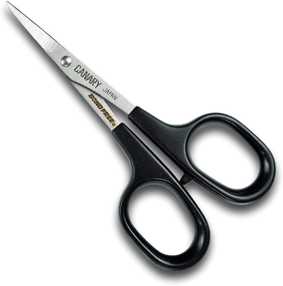Japanese Mini Craft Scissors 4" [Extra Non-Stick], Small Detail Scissors for Paper Crafting, Fabric Cutting, Art Crafts, Made in JAPAN