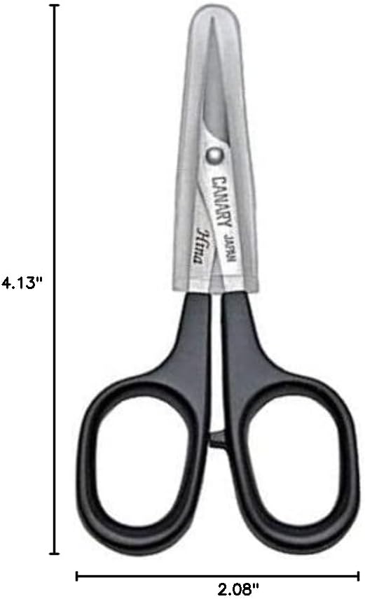 Japanese Mini Craft Scissors 4" [Extra Non-Stick], Small Detail Scissors for Paper Crafting, Fabric Cutting, Art Crafts, Made in JAPAN