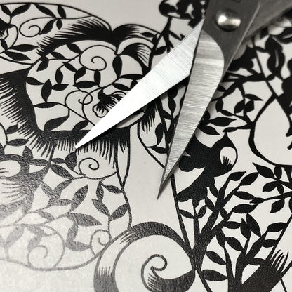 Japanese Mini Craft Scissors 4" [Extra Non-Stick], Small Detail Scissors for Paper Crafting, Fabric Cutting, Art Crafts, Made in JAPAN