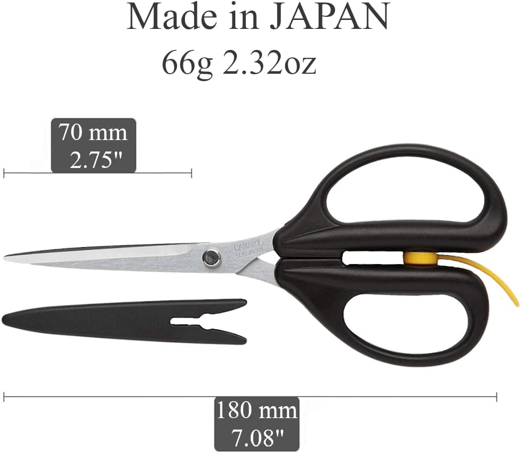 Japanese Mini Craft Scissors 4" [Extra Non-Stick], Small Detail Scissors for Paper Crafting, Fabric Cutting, Art Crafts, Made in JAPAN