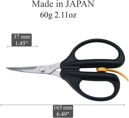 Japanese Mini Craft Scissors 4" [Extra Non-Stick], Small Detail Scissors for Paper Crafting, Fabric Cutting, Art Crafts, Made in JAPAN