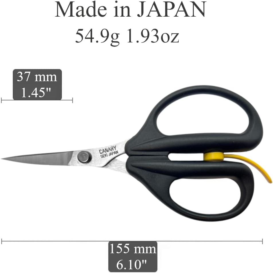 Japanese Mini Craft Scissors 4" [Extra Non-Stick], Small Detail Scissors for Paper Crafting, Fabric Cutting, Art Crafts, Made in JAPAN