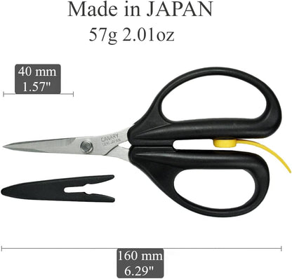 Japanese Mini Craft Scissors 4" [Extra Non-Stick], Small Detail Scissors for Paper Crafting, Fabric Cutting, Art Crafts, Made in JAPAN