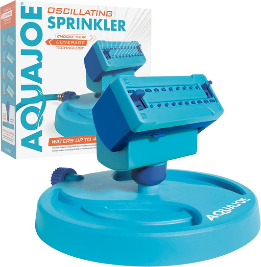 BDL-A0138-P2 20-Nozzle Mini Gear-Driven Oscillating Sprinkler on Sled Base, Customizable Coverage, 4,250 Sq. Ft. Max Coverage