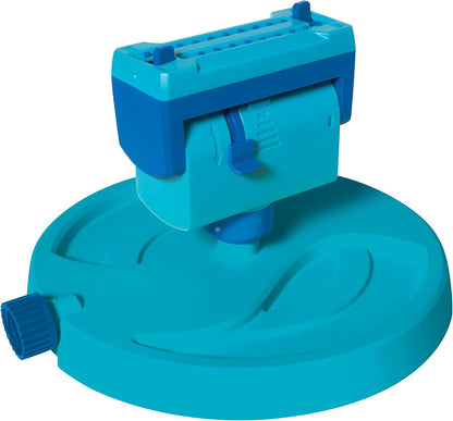 BDL-A0138-P2 20-Nozzle Mini Gear-Driven Oscillating Sprinkler on Sled Base, Customizable Coverage, 4,250 Sq. Ft. Max Coverage