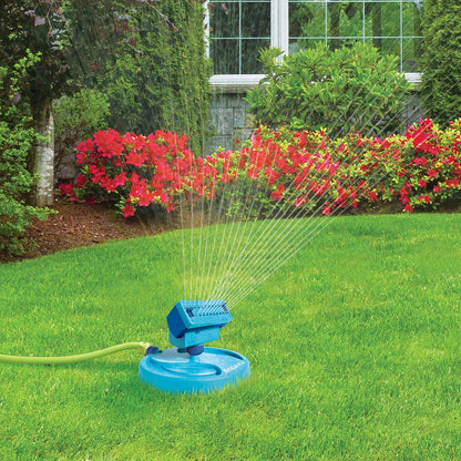BDL-A0138-P2 20-Nozzle Mini Gear-Driven Oscillating Sprinkler on Sled Base, Customizable Coverage, 4,250 Sq. Ft. Max Coverage
