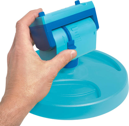 BDL-A0138-P2 20-Nozzle Mini Gear-Driven Oscillating Sprinkler on Sled Base, Customizable Coverage, 4,250 Sq. Ft. Max Coverage