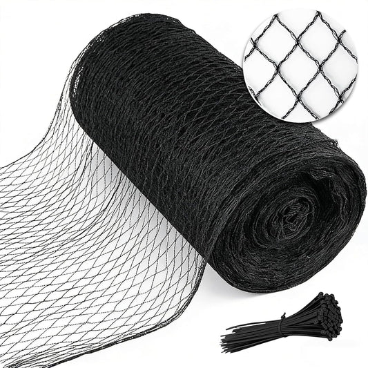 Bird Netting 7.5x100 FT,1/2" Mesh Heavy Duty Garden Netting