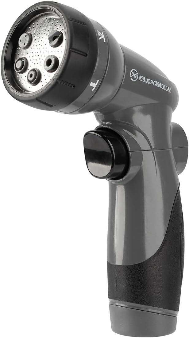 6-Pattern Adjustable Garden Hose Nozzle Sprayer with Easy to Use on/off toggle & Durable Design