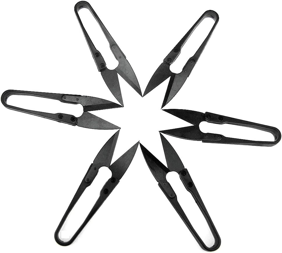 (R) Bonsai Scissors Trimmers Pruner Pruning for Bud and Leaves Trimming Scissors for Plants, Flowers 6 PCS