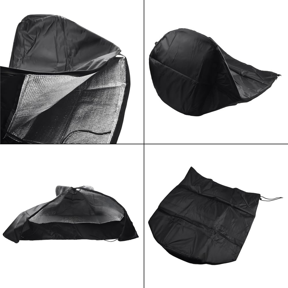 Winter Plant Pot Covers Freeze Protection, 25.6'' x 27.5'' Reusable Garden Plant Protector for Small Trees and Shrubs (1 PC Black)