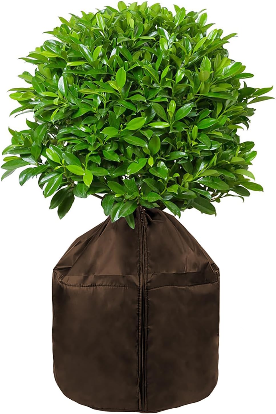 Winter Plant Pot Covers Freeze Protection, 25.6'' x 27.5'' Reusable Garden Plant Protector for Small Trees and Shrubs (1 PC Black)