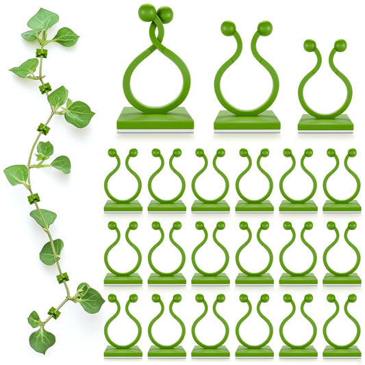 110 Pcs Self-Adhesive Climbing Plant Wall Clips for Vines (Green)