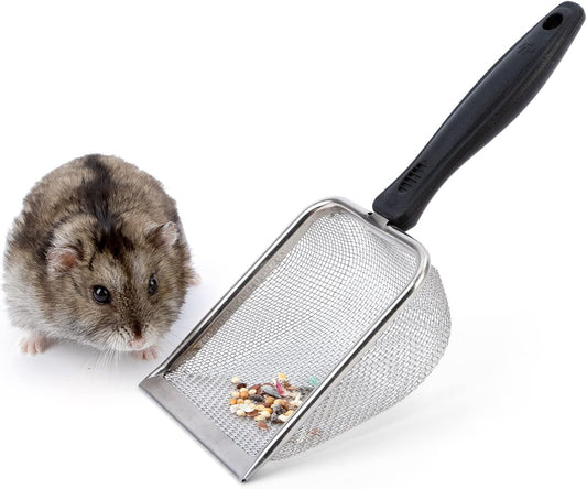 Hamster Sand Bath Scoop: Can Removes Clump Waste Keeps Clean Sand