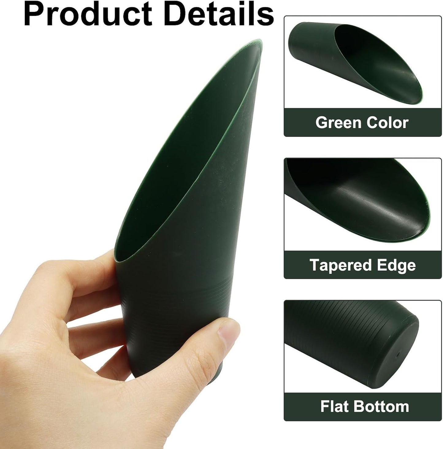 Bonsai Soil Scoop Plastic Garden Shovel, Green, 1 Pcs