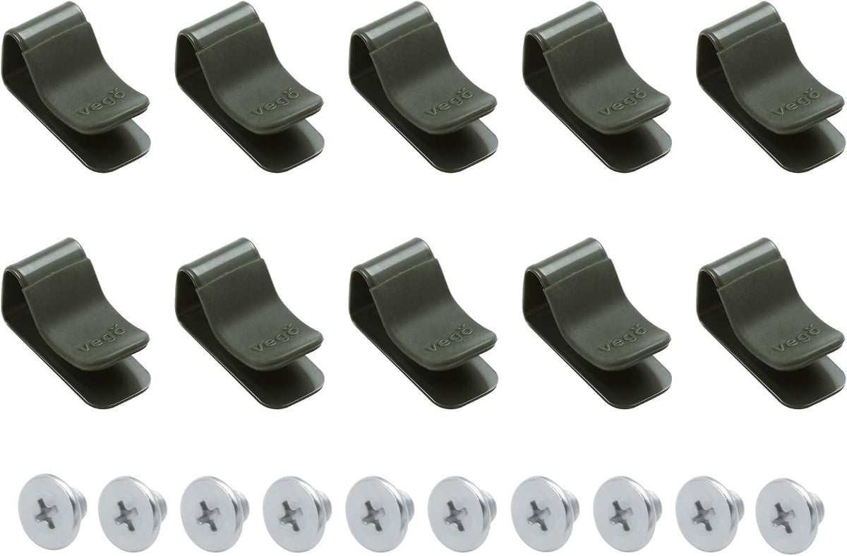 Clamp Set for Irrigation Kit – 10-Pack Adjustable Snap-On Clamps with Powder-Coated Steel & Silicone Sleeves, Drill-Free Irrigation Support for Raised & Elevated Garden Beds