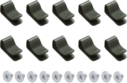 Clamp Set for Irrigation Kit – 10-Pack Adjustable Snap-On Clamps with Powder-Coated Steel & Silicone Sleeves, Drill-Free Irrigation Support for Raised & Elevated Garden Beds