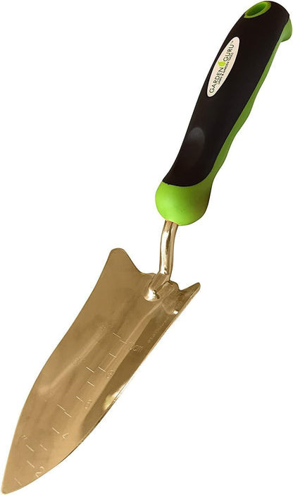Transplanter Trowel Shovel - Stainless Steel - Rust Resistant - Ergonomic Grip - Perfect Hand Shovel Tool for Gardening Weeding Transplanting and Digging in Garden Beds