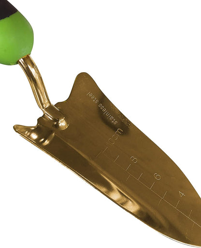 Transplanter Trowel Shovel - Stainless Steel - Rust Resistant - Ergonomic Grip - Perfect Hand Shovel Tool for Gardening Weeding Transplanting and Digging in Garden Beds