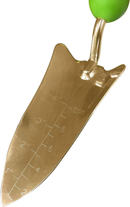 Transplanter Trowel Shovel - Stainless Steel - Rust Resistant - Ergonomic Grip - Perfect Hand Shovel Tool for Gardening Weeding Transplanting and Digging in Garden Beds