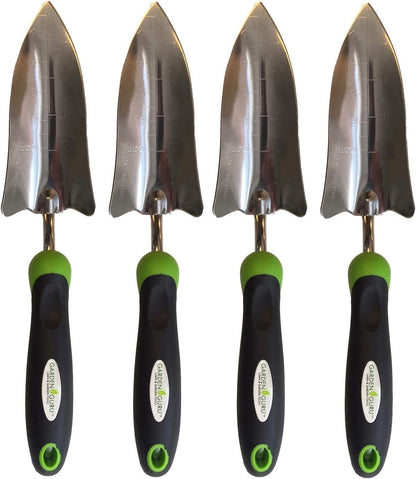 Transplanter Trowel Shovel - Stainless Steel - Rust Resistant - Ergonomic Grip - Perfect Hand Shovel Tool for Gardening Weeding Transplanting and Digging in Garden Beds