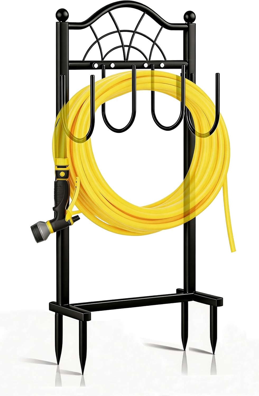 Hose Holder,100ft Capacity Garden Hose holder,Fence Style