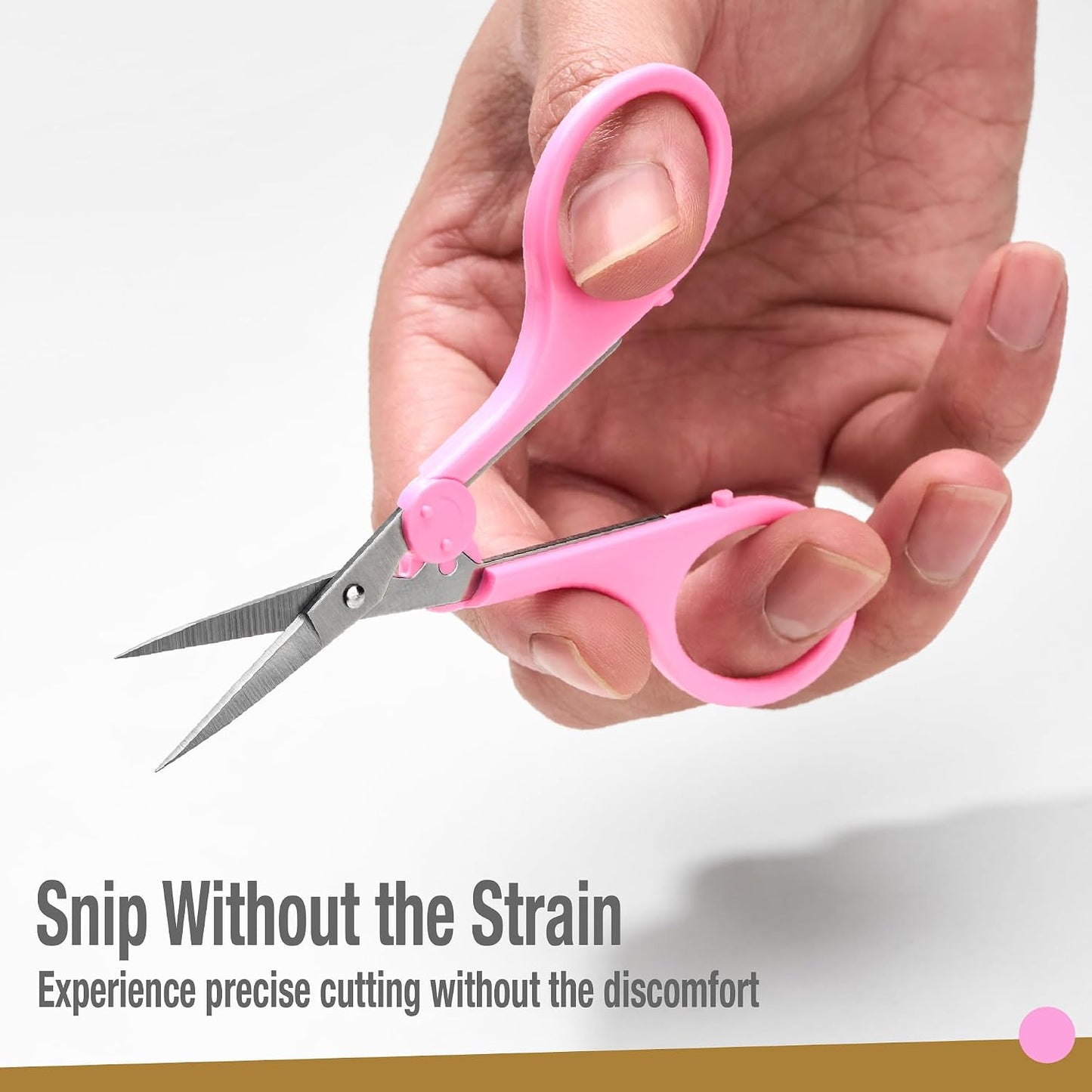 High Precision Detail Scissors Set (2-Pc) Sharp, Fine Tips | Paper Cutting, Scrapbooking, Sewing, Crafting | Stainless Steel | Protective Cover (Pastel)