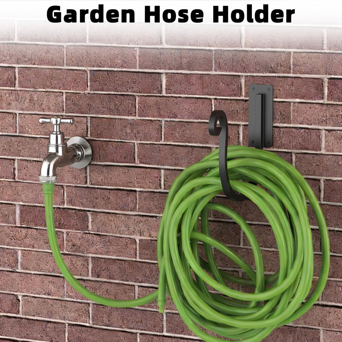 Garden Hose Holder Wall Mount,Water Hose Holder for Outside(1 Pack)