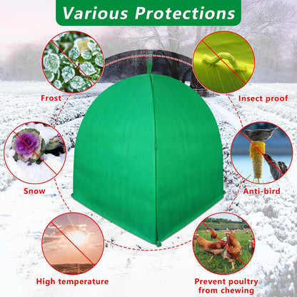 2 Pack Winter Plant Covers for Freeze Protection, 22×22×23 Inch Shrub Tent