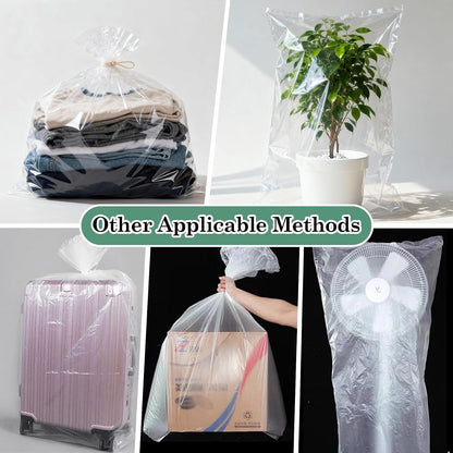 10 Pcs Winter Plant Covers Freeze Protection, Thickened PE Clear Film Cover, Waterproof Plant Shelter Bag for Outdoor Potted Plants Trees Shrub Rain Frost Protection（27.5×43.3 Inch）