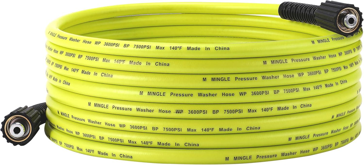 1/4"×60ft Retractable Pressure Washer Hose Reel, 3600 PSI