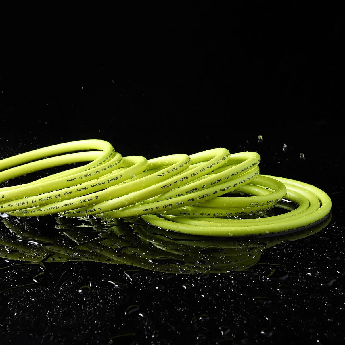 1/4"×60ft Retractable Pressure Washer Hose Reel, 3600 PSI