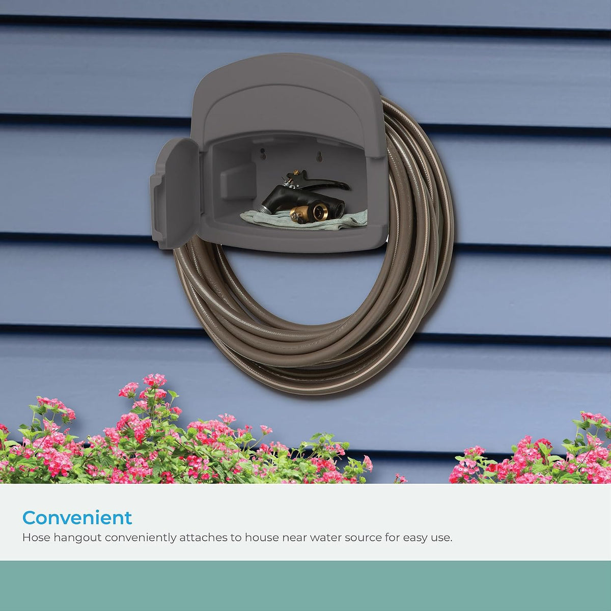 DHH150ST Deluxe Hangout Hose Hanger, Stoney