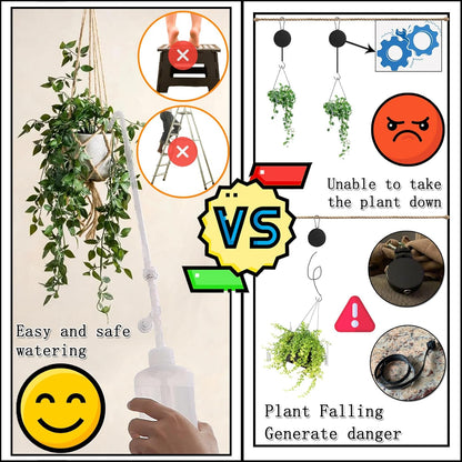 Hanging Plant Plant Watering Bottle Update Multifunction Watering can with Long Spout Can Anti-backflow Watering System | Indoor or Outdoor | U.S.A Patent Design