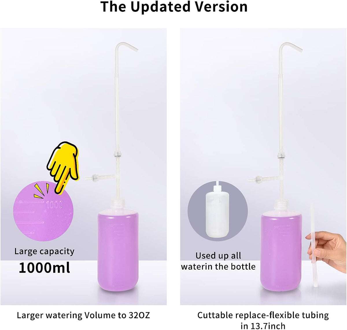 Hanging Plant Plant Watering Bottle Update Multifunction Watering can with Long Spout Can Anti-backflow Watering System | Indoor or Outdoor | U.S.A Patent Design