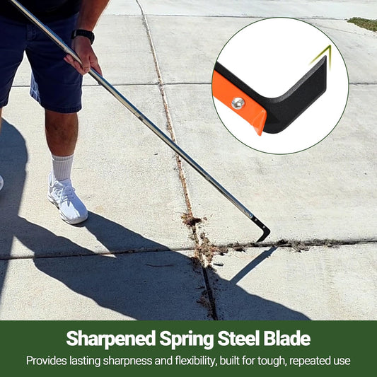 58in Crack Weeder with Spring Steel L-Shaped Blade