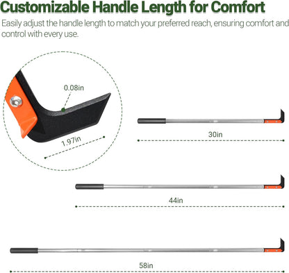 58in Crack Weeder with Spring Steel L-Shaped Blade