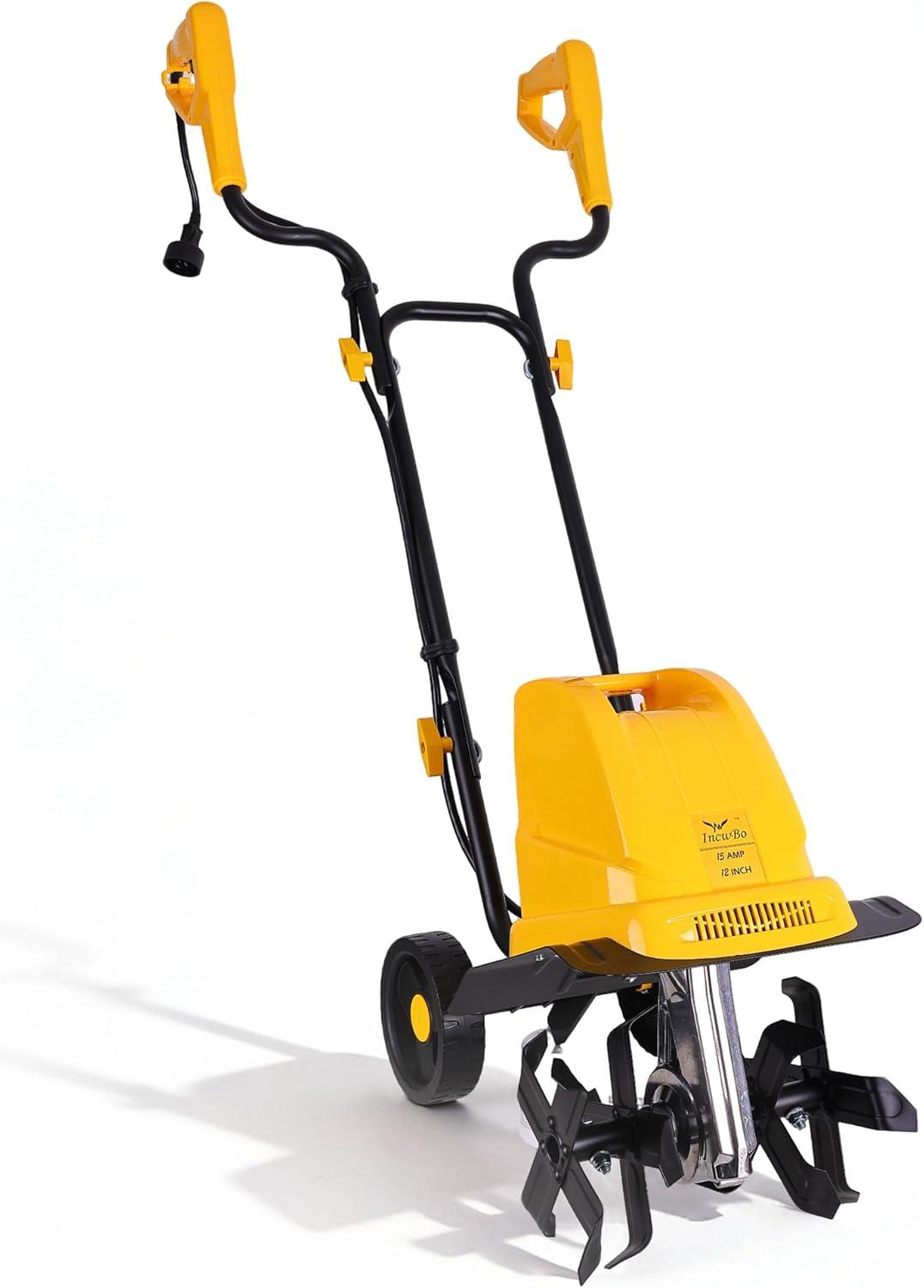IncwBo 12'' 13.5-AMP Electric Roto Tiller Cultivator for Gardening Cored
