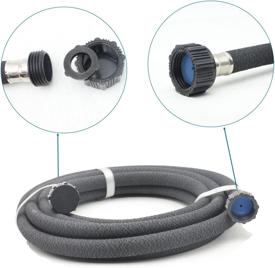 Soaker Hose 1/2" 50ft Rubber Round Soaker Hoses