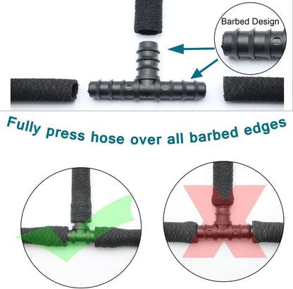 Soaker Hose 1/2" 50ft Rubber Round Soaker Hoses