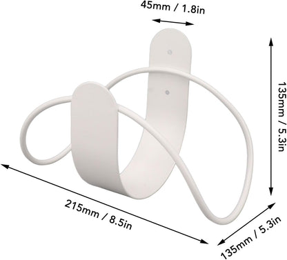 Holder - Heavy Duty Hose Hanger Wall Mounted Water Hose Holder for Outside Yard, Sturdy Hose Reel Hose Hooks for Water Hose (White)