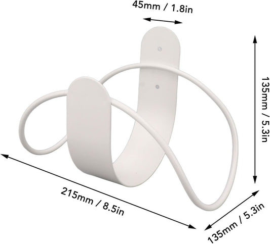 Holder - Heavy Duty Hose Hanger Wall Mounted Water Hose Holder for Outside Yard, Sturdy Hose Reel Hose Hooks for Water Hose (White)